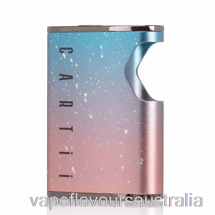 Vape Nicotine Australia DAZZLEAF Cartii 2 in 1 Twist 510 Thread Battery Coral Pink / Blue Splatter